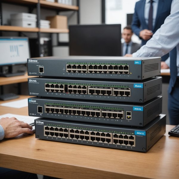 Comment configurer un réseau local avec des switches manageables pour une entreprise?